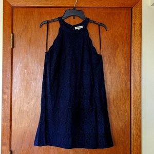 Navy blue lace dress